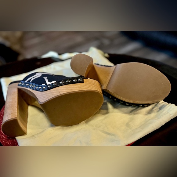 Miu Miu Nude Abstract Printed Heels Sz 36.5 - Picture 4 of 8